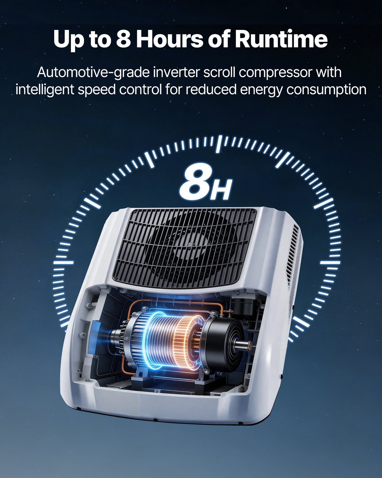 Truck Air Conditioner, 12V 10000 BTU RV Rooftop AC Unit, 350 m³/h Airflow, Cooling & Heating 2 in 1 Function Cab Air Conditioner, Quiet A/C Unit for Semi Truck Trailer Motorhome Tractor Caravan