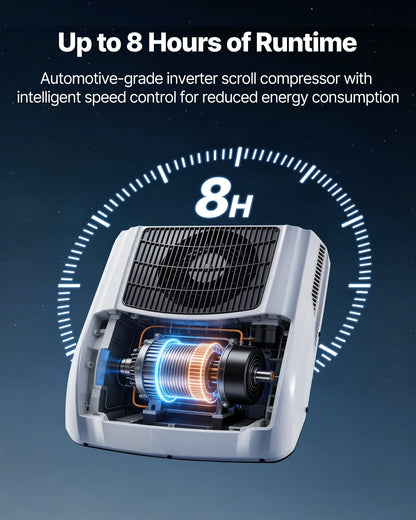 Truck Air Conditioner, 12V 10000 BTU RV Rooftop AC Unit, 350 m³/h Airflow, Cooling & Heating 2 in 1 Function Cab Air Conditioner, Quiet A/C Unit for Semi Truck Trailer Motorhome Tractor Caravan