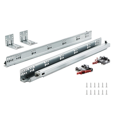 VEVOR 10 Pairs of 533.4mm Drawer Bottom Side Mount Rails, Heavy Duty Full Ball Bearing