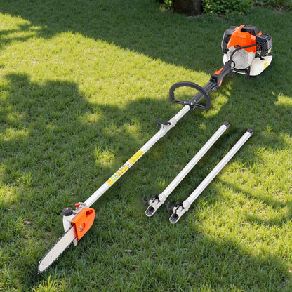 Gas Pole Saw Tree Trimmer Rotatable Head 43CC 2-Stroke 25.4 cm Cutting Bar
