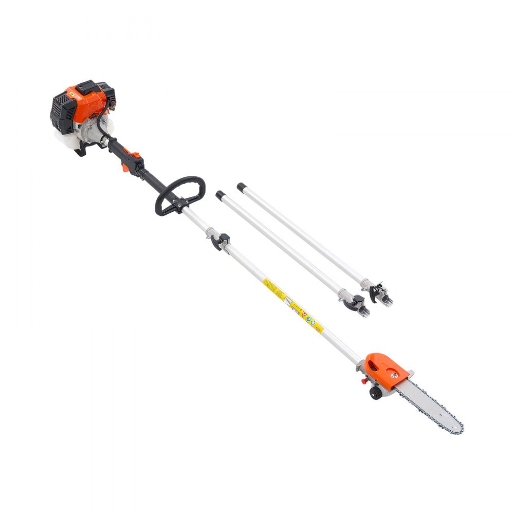 Gas Pole Saw Tree Trimmer Rotatable Head 43CC 2-Stroke 25.4 cm Cutting Bar