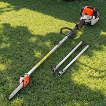 Gas Pole Saw 43CC 2-Stroke Cordless Tree Trimmer 25.4 cm Cutting Bar