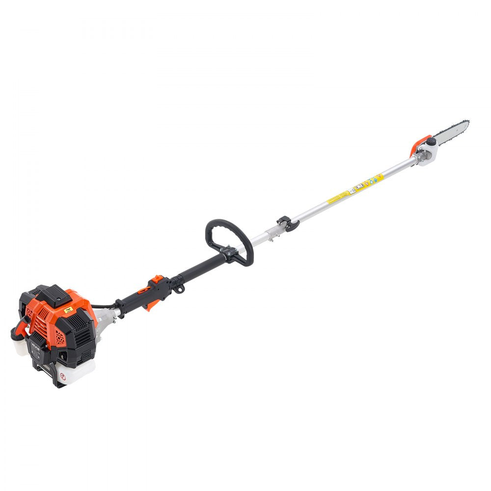 Gas Pole Saw 43CC 2-Stroke Cordless Tree Trimmer 25.4 cm Cutting Bar