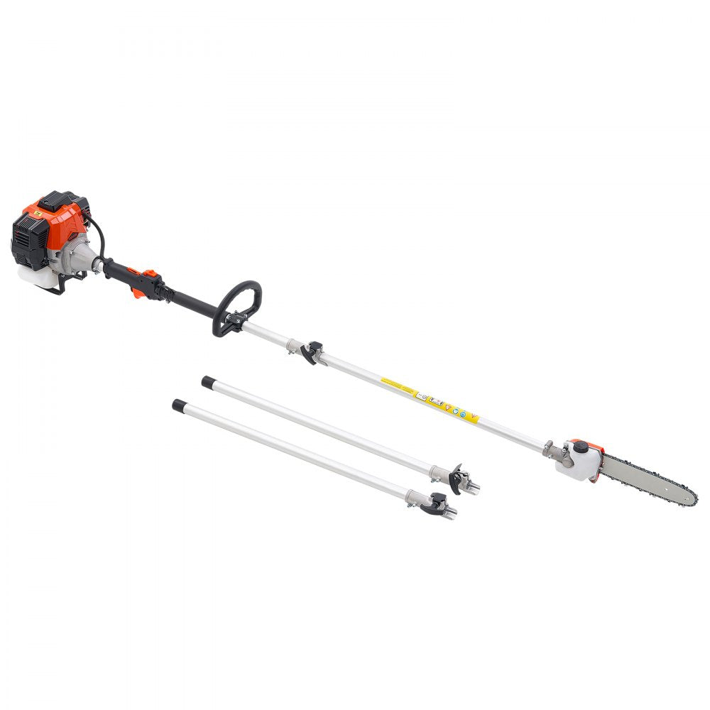 Gas Pole Saw 43CC 2-Stroke Cordless Tree Trimmer 25.4 cm Cutting Bar
