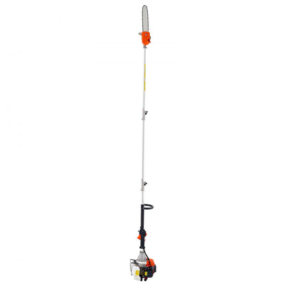 Gas Pole Saw Rotatable Head 43CC 2-Stroke Tree Trimmer 30.48cm Cutting Bar