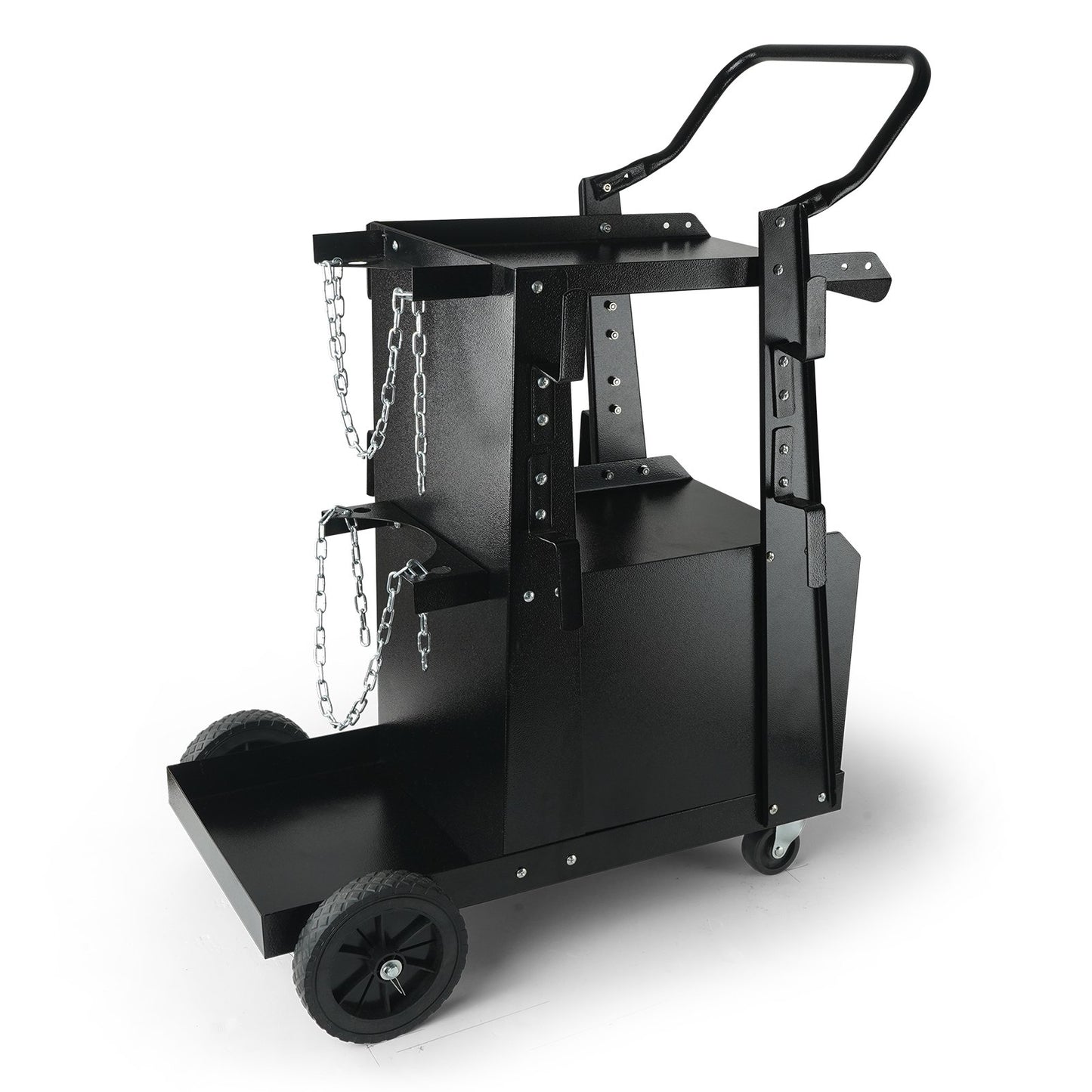 VEVOR Welding Cart, 2-Tier Heavy Duty Welder Cart with Anti-Theft Lockable Cabinet,