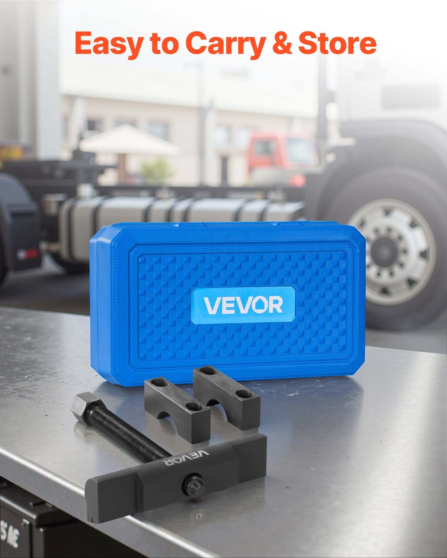 Yoke Puller, Made for Class 6-8 Transportation Trucks and Equipment, Heavy Duty Yoke Removal Tool Kit, Automotive Yoke Puller Kit Compatible with Kenworth, Peterbilt, Freightliner, Mack, Volvo