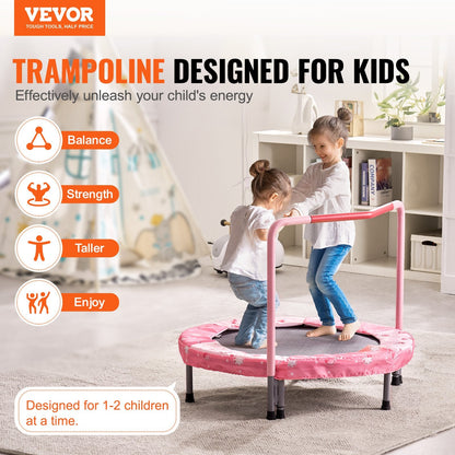 Foldable Kids Trampoline 0.9m for Indoor/Outdoor Fun, Max 100kg Weight Capacity
