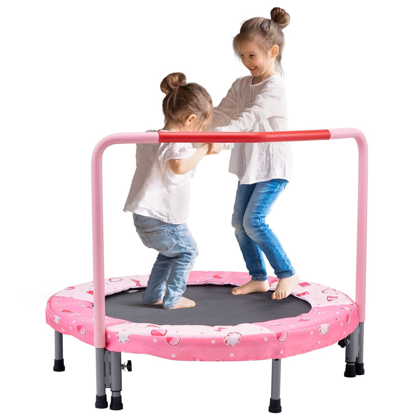 Foldable Kids Trampoline 0.9m for Indoor/Outdoor Fun, Max 100kg Weight Capacity