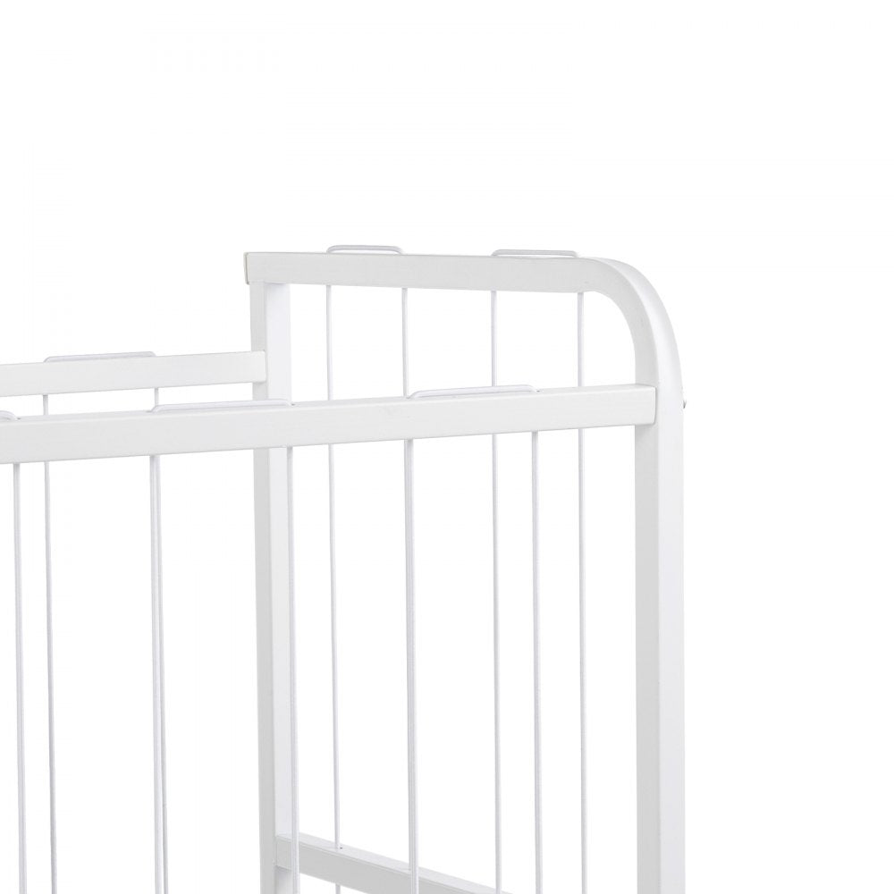 Stuffed Animal Storage Toy Organizer 2-Tier Bookshelf 4 Cubbies White