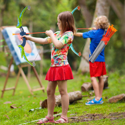VEVOR Bow and Arrow Set for Kids, 2 Pack LED Light Up Archery Set with 20 Suction