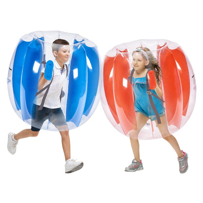 Inflatable Bumper Balls 2-Pack, 0.9M Zorb Balls for Kids & Teens Outdoor Play