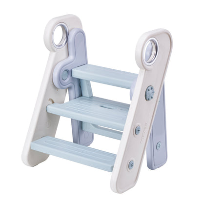 VEVOR Toddler Step Stool, Adjustable 3 Step to 2-Step Kids Kitchen Stool Helper,