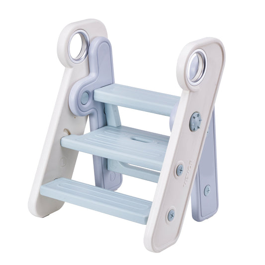 VEVOR Toddler Step Stool, Adjustable 3 Step to 2-Step Kids Kitchen Stool Helper,
