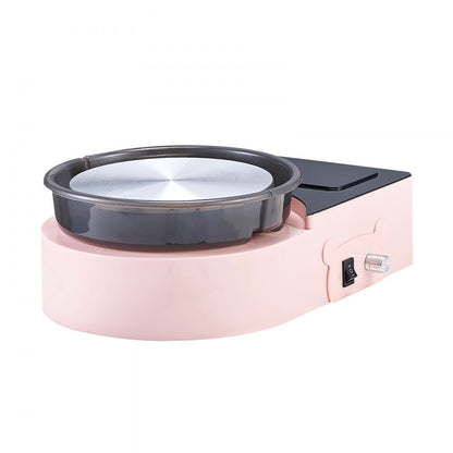 Mini Pottery Wheel Electric Clay Wheel for Kids and Adults 158 mm Pink