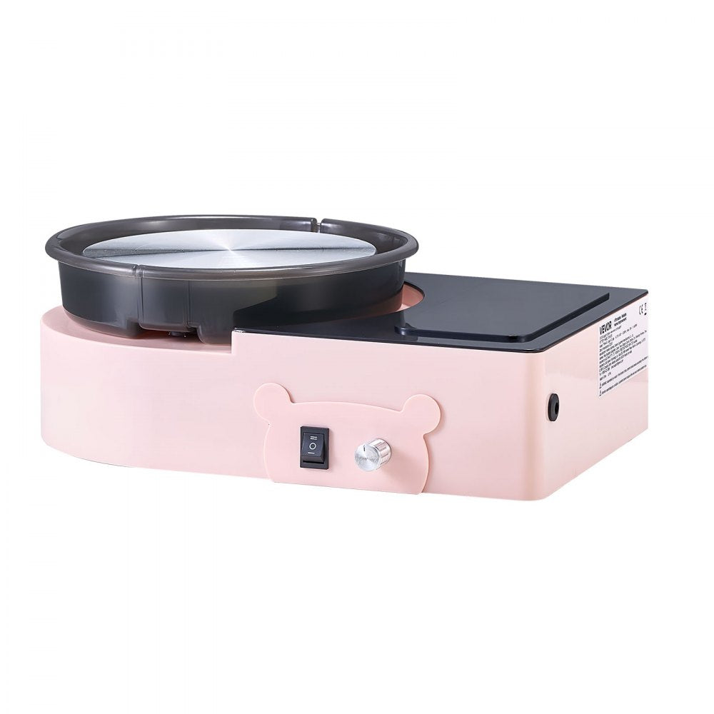 Mini Pottery Wheel Electric Clay Wheel for Kids and Adults 158 mm Pink