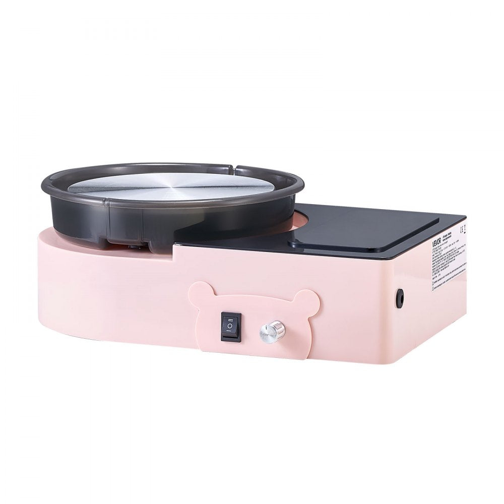 Mini Pottery Wheel Electric Clay Wheel for Kids and Adults 158 mm Pink