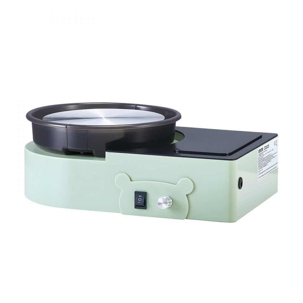 Mini Pottery Wheel Electric Clay Wheel for Kids and Adults 158 mm Green