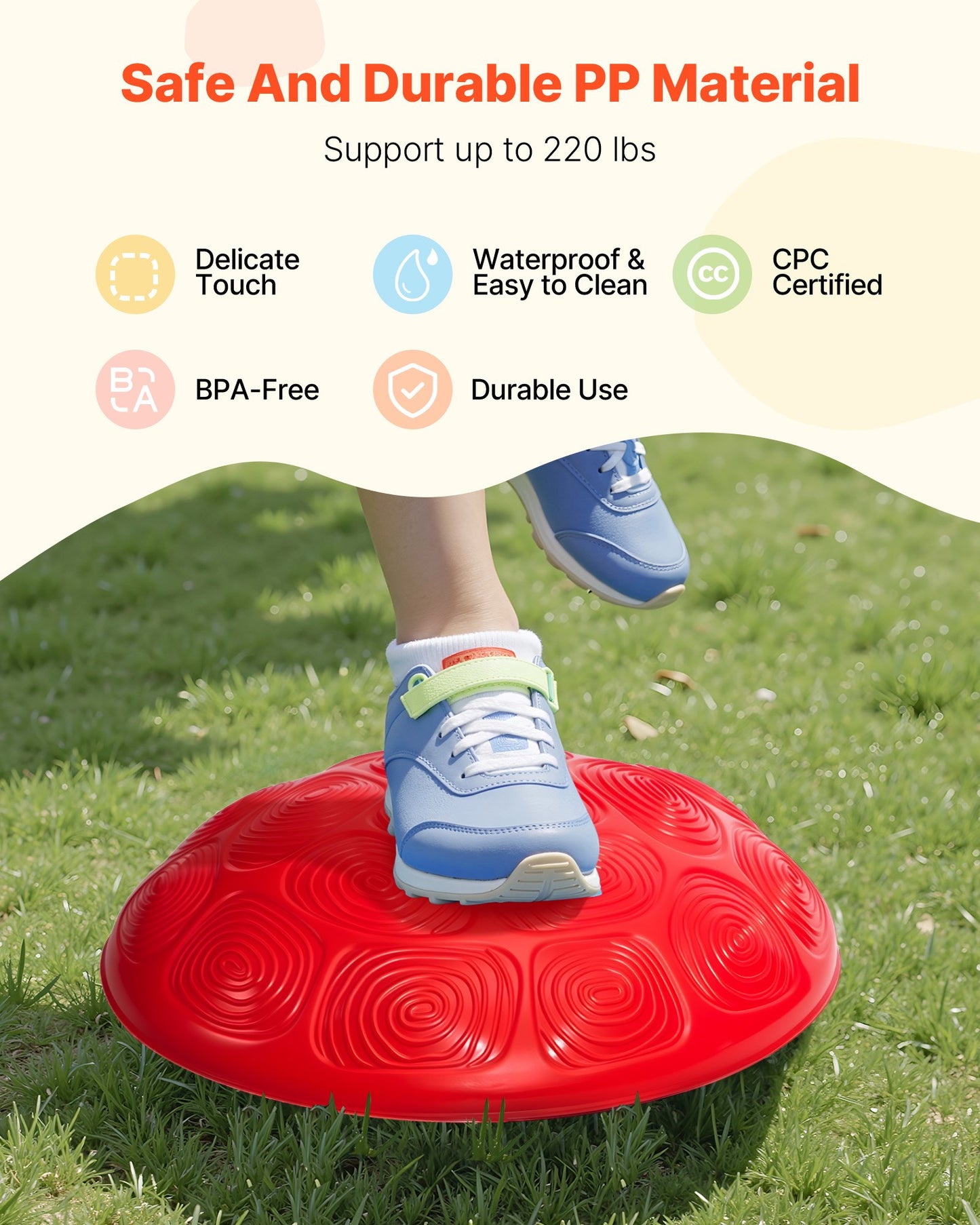 Turtle Balance Stepping Stones, 6 PCS, Up to 100 kg Kids Turtle Jumping Stones Steps Stones, Toddler Obstacle Course Coordination Game Toys Indoor or Outdoor Play for Children Aged 3 4 5 6 7 8+
