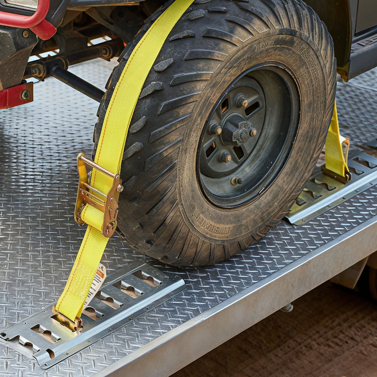 Ratchet Straps, 50.8 mm x 4.6 m, 30 Pack E-Track Tie Down Straps, 1995 kg Break Strength & 662 kg Rated Load, Tie Down Ratcheting for Moving, Trailers, Motorcycles, Kayaks, Car Roof, Yellow