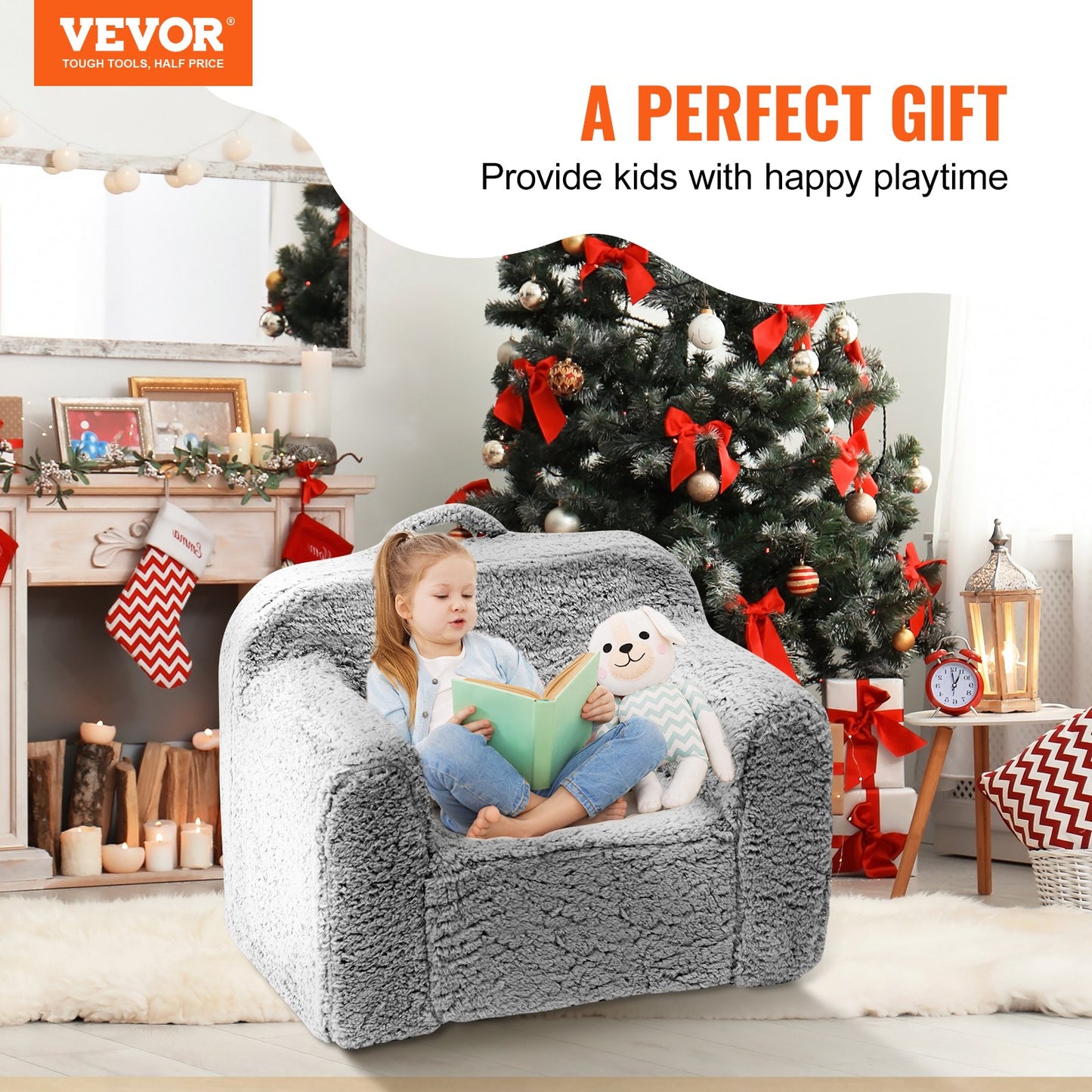 VEVOR Kids Armchair, Kids Sofa with High-density 25D Sponge, Snuggly-Soft Toddler