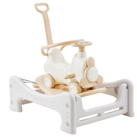 VEVOR 5 in 1 Rocking Horse for Toddlers 1-3 Years, Baby Rocking Horse with Trampoline,