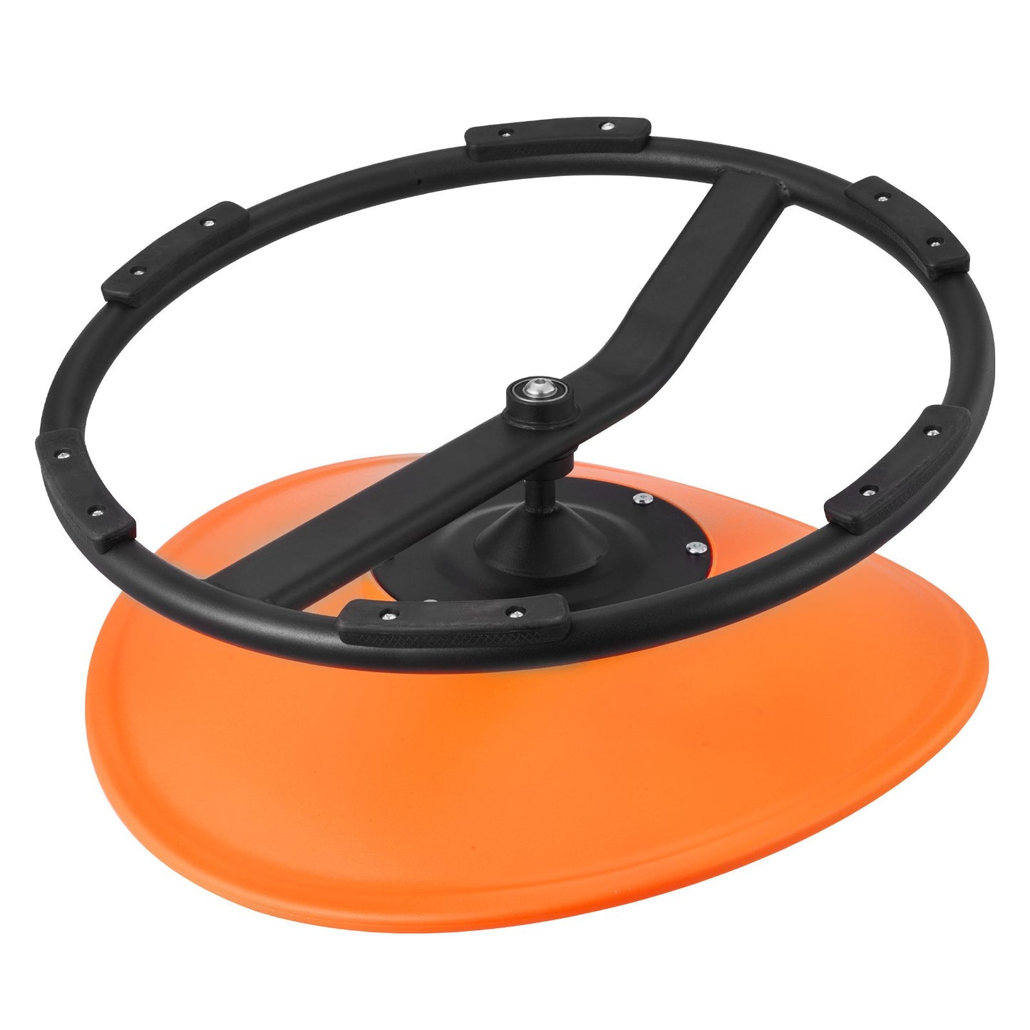 Kids Swivel Chair, 220 lbs Capacity, Sensory Spinning Chair, Autistic Kids Sensory Toy Seat with Non-Slip Metal Base, Round Shape Toddler Sit & Spin Seat for Coordination Balance Focus, Orange