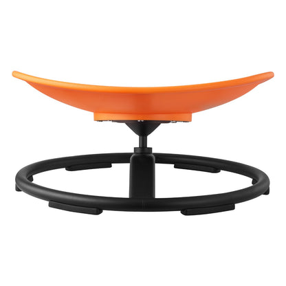 Kids Swivel Chair, 220 lbs Capacity, Sensory Spinning Chair, Autistic Kids Sensory Toy Seat with Non-Slip Metal Base, Round Shape Toddler Sit & Spin Seat for Coordination Balance Focus, Orange