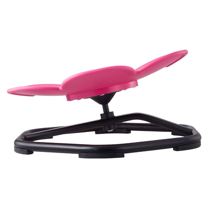 Kids Swivel Chair, 220 lbs Capacity, Flower Shape Sensory Spinning Chair, Autistic Kids Sensory Toy Seat with Non-Slip Metal Base, Toddler Sit & Spin Seat for Coordination Balance Focus, Rose