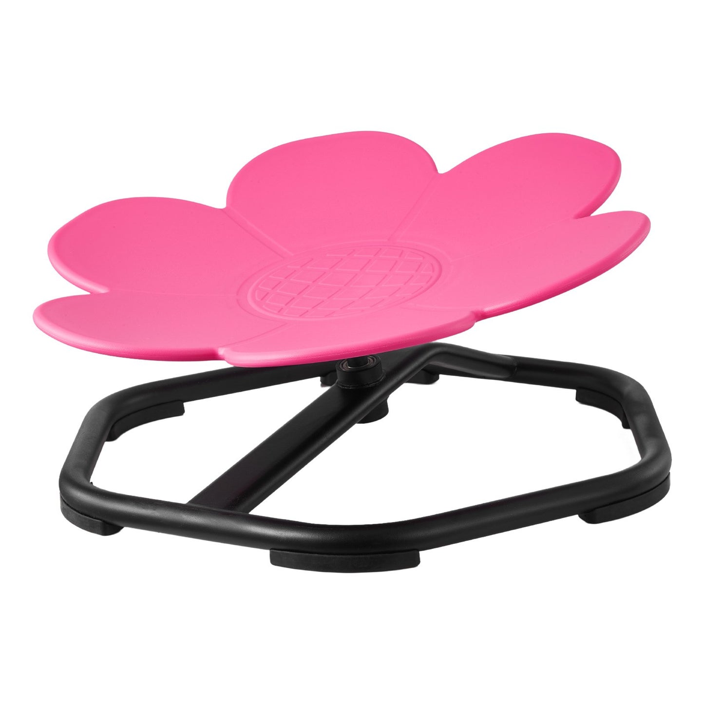 Kids Swivel Chair, 220 lbs Capacity, Flower Shape Sensory Spinning Chair, Autistic Kids Sensory Toy Seat with Non-Slip Metal Base, Toddler Sit & Spin Seat for Coordination Balance Focus, Rose