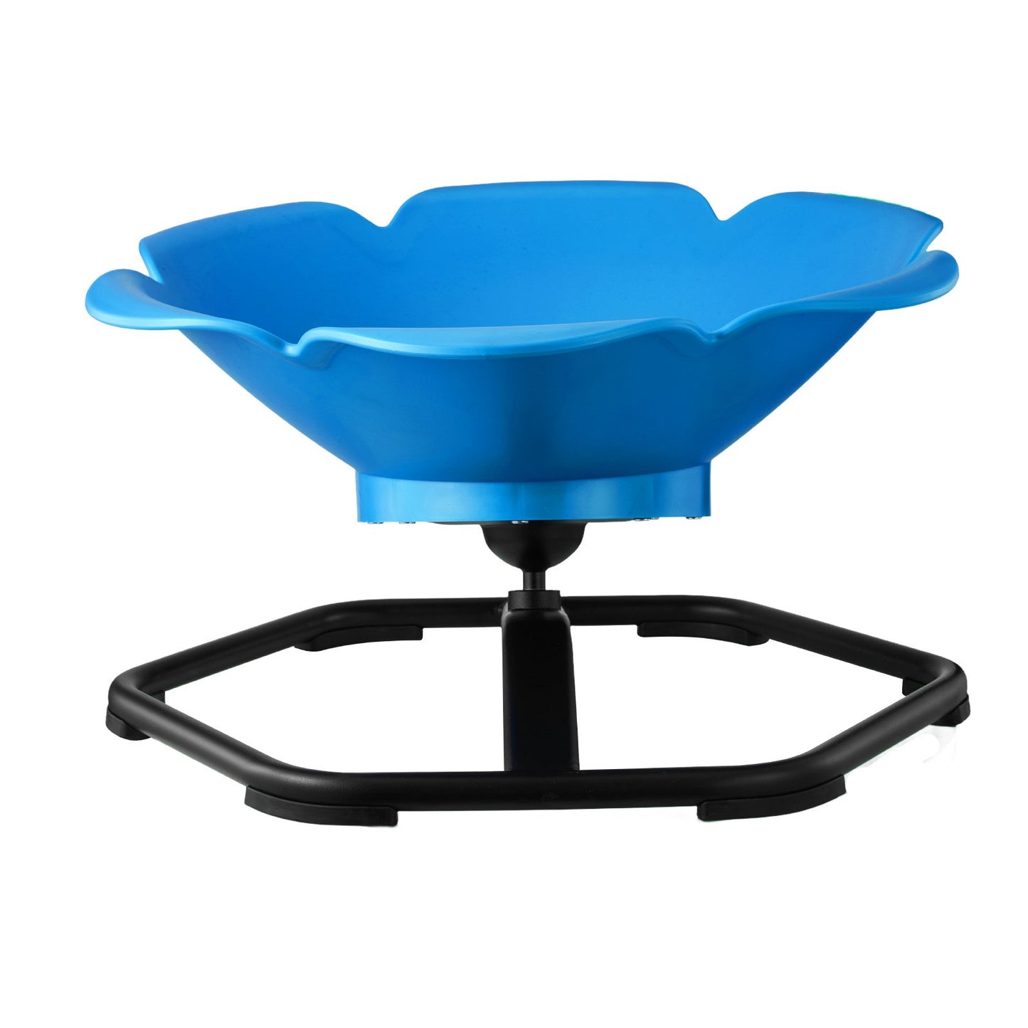 Kids Swivel Chair, 220 lbs Capacity, Cylinder Shape Sensory Spinning Chair, Autistic Kids Sensory Toy Seat with Non-Slip Metal Base, Toddler Sit & Spin Seat for Coordination Balance Focus, Blue