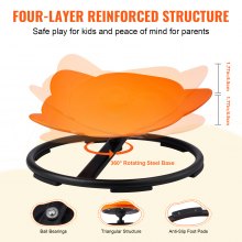Orange elephant-shaped sensory spinning chair gives children an engaging 360-degree play experience