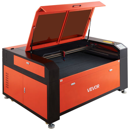 130W CO2 Laser Engraver, 1400 x 900 mm, CO2 Laser Engraver Cutter Machine with Water Chiller, 2 Way Pass Air Assist, 1200 mm/s Speed, Autofocus Engraving Cutting Machine, for Wood Acrylic Glass