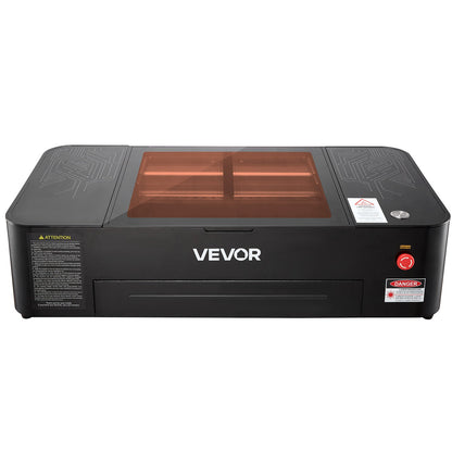 55W CO2 Laser Engraver, 500 x 300 mm, Desktop CO2 Laser Engraver and Cutter Machine with 16MP Camera, Water Pump, Rotary Axis, Compatible with LightBurn CorelDRAW RDWorks, for Wood Acrylic Glass