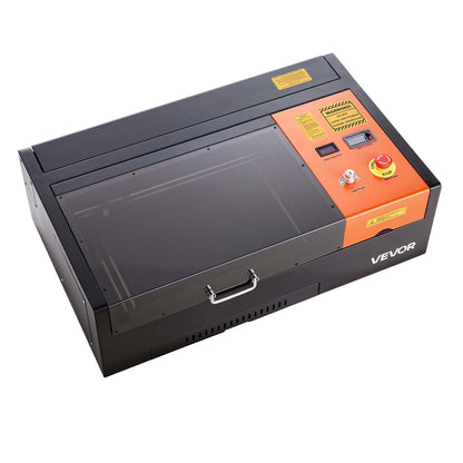 45W CO2 Laser Engraver, 300 x 200 mm, Desktop CO2 Laser Engraver Cutter Machine with Rotary Axis, Air Assist, Engraving Machine Compatible with LightBurn CorelDRAW GRBL, for Wood Acrylic Glass