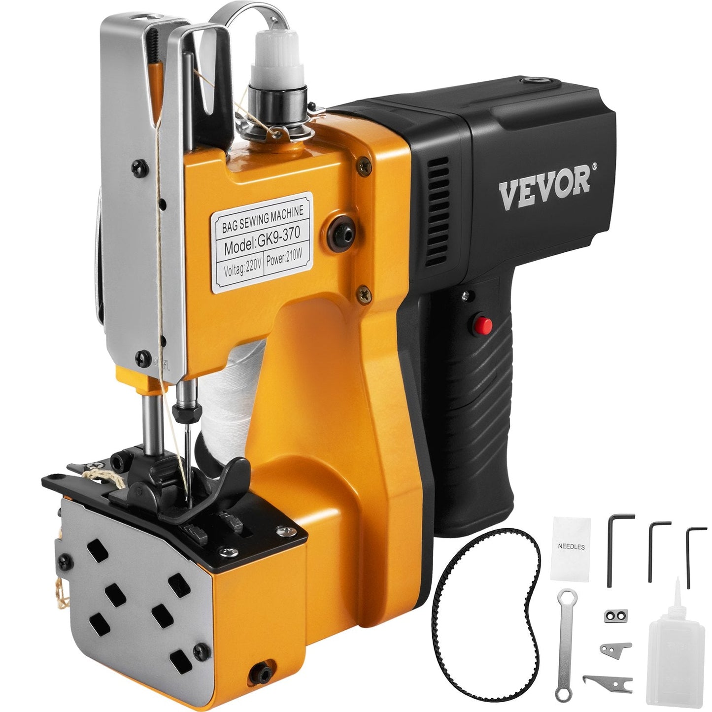 Portable Yellow Bag Stitcher with Adjustable Features for Express Packaging