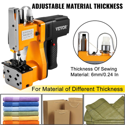 Portable Yellow Bag Stitcher with Adjustable Features for Express Packaging