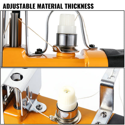 Portable Yellow Bag Stitcher with Adjustable Features for Express Packaging
