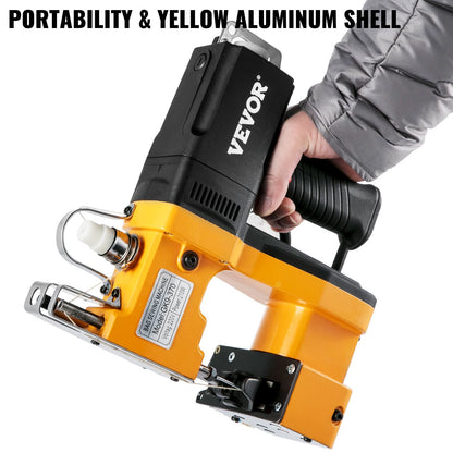 Portable Yellow Bag Stitcher with Adjustable Features for Express Packaging