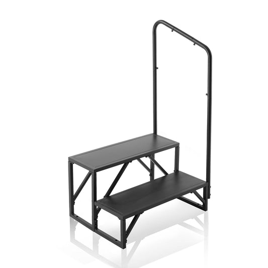 VEVOR RV Steps, 2-Step RV Stairs, 199.58KGS Load Capacity, Thickened Carbon Steel,