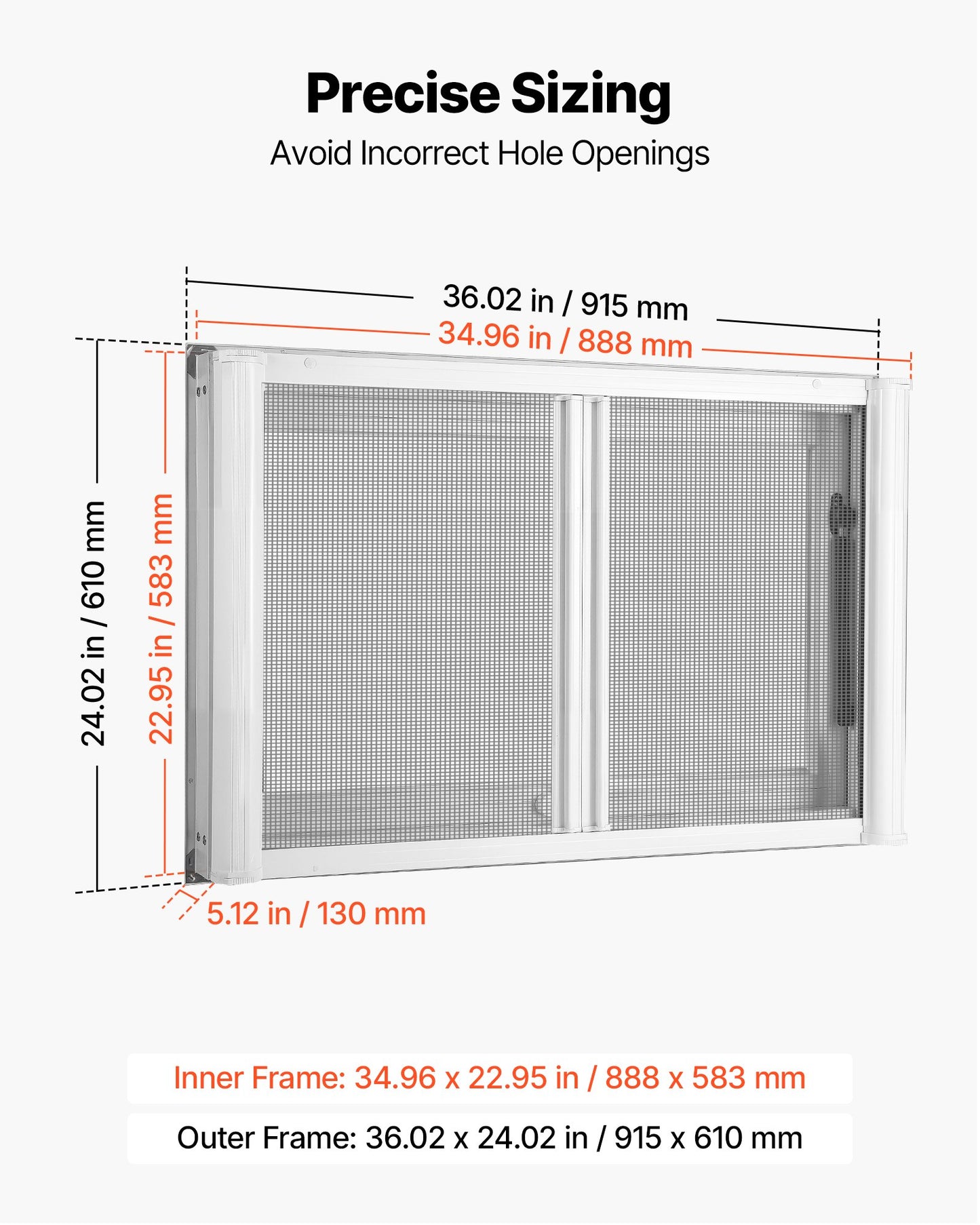 Concession Window 915x610mm Aluminum Alloy & Acrylic Service Window, for Food Truck, Up to 85 Degrees Stand Serving w/ 2 Sliding Screen Windows, Awning Door and Drag Hook, Rainwater Resistant