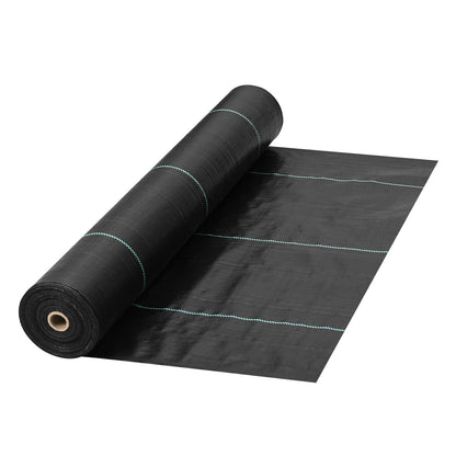 Durable 1.2 x 30.5 m Weed Barrier Fabric with Dual-Layer Design for Gardens