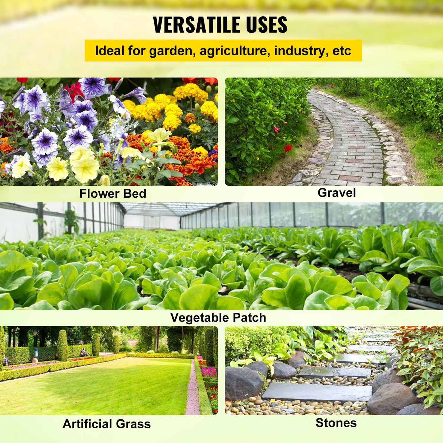 VEVOR Weed Barrier, 5.8oz Landscape Fabric, 4ft x 300ft Cover Mat Heavy Duty Woven