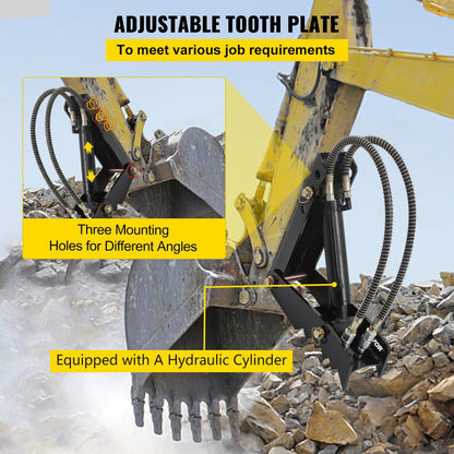 Heavy Duty Hydraulic Excavator Thumb Attachment, 0.46m Steel, 28.7kg