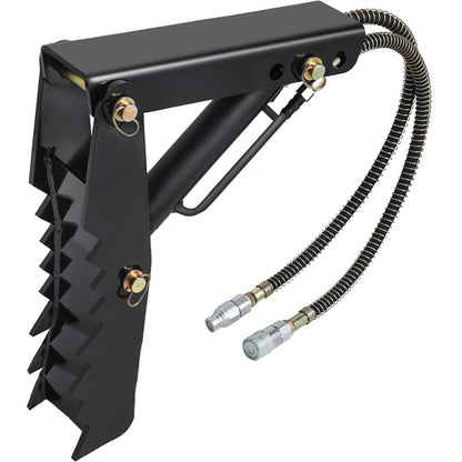 Hydraulic Backhoe Excavator Thumb Attachment, 0.61m, 1.27cm Thick Teeth, Steel