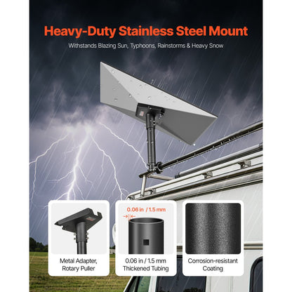 VEVOR Starlink RV Ladder Mount 360°Adjustable Extra Short Starlink for Gen 3