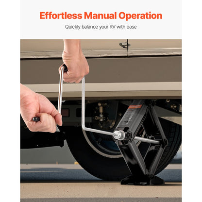 VEVOR RV Scissor Jacks 2948 kg 59.5cm RV Stabilizer Leveling Scissor Jacks 2 Set