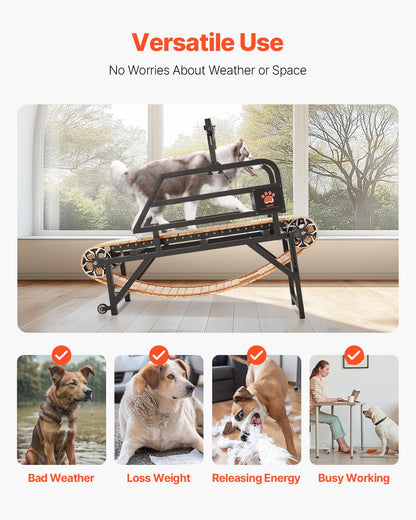 Dog Treadmill for Medium Dogs up to 220 lbs Indoor Pet Running Machine, 175 x 51 x 130 cm