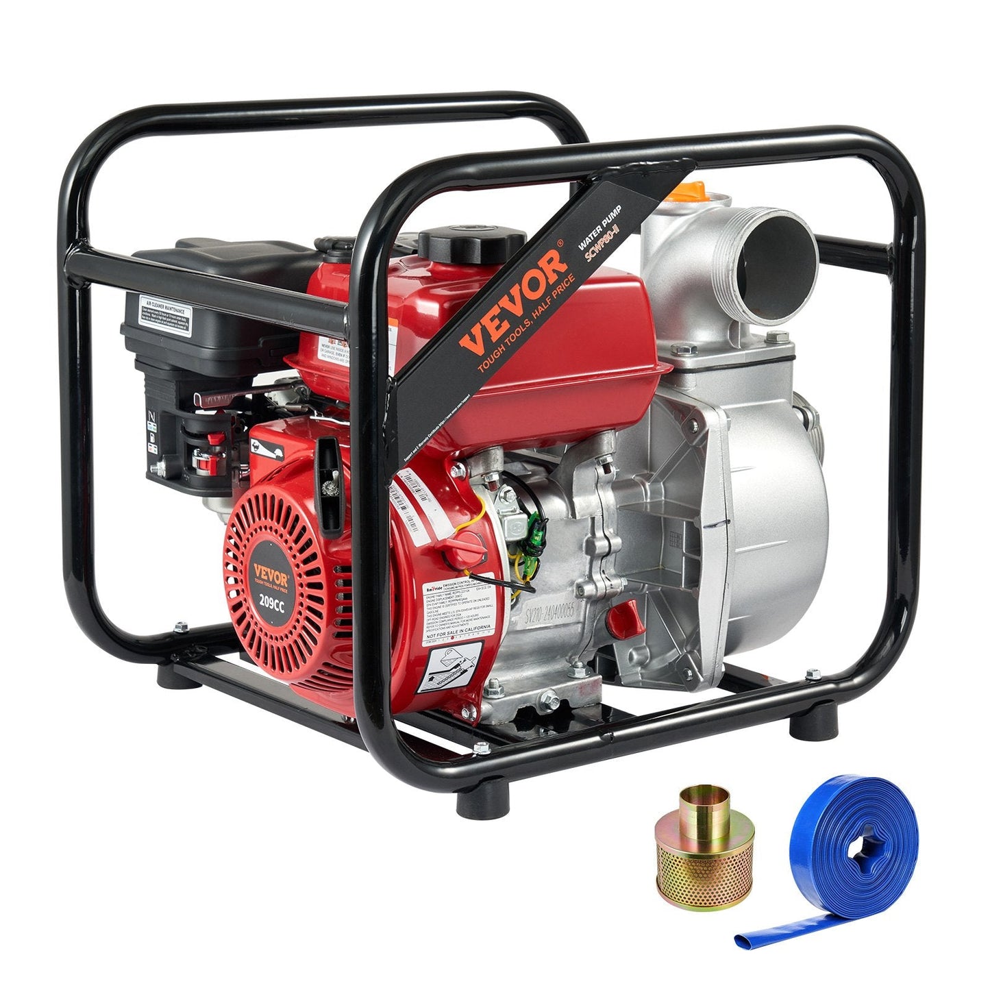 7HP Gas-Powered Water Pump, 80 mm, 4-Stroke, High Performance for Irrigation