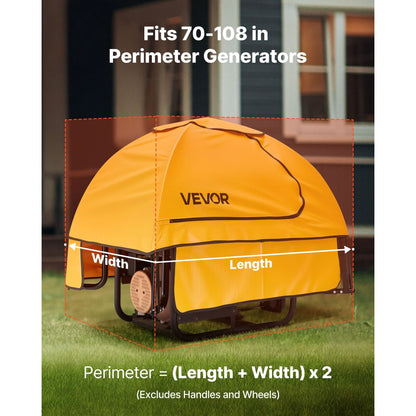 VEVOR Generator Cover Universal Generator Waterproof Cover 915x660x660 mm Yellow
